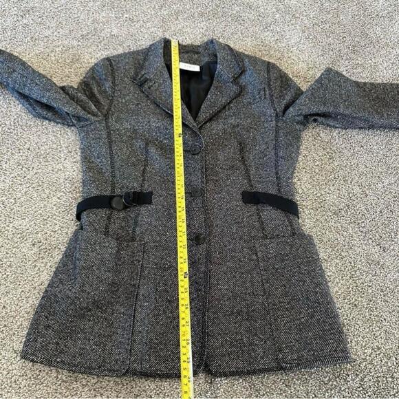 Akris Punto Wool And Silk Blend Blazer Jacket Size 8 - Picture 10 of 14